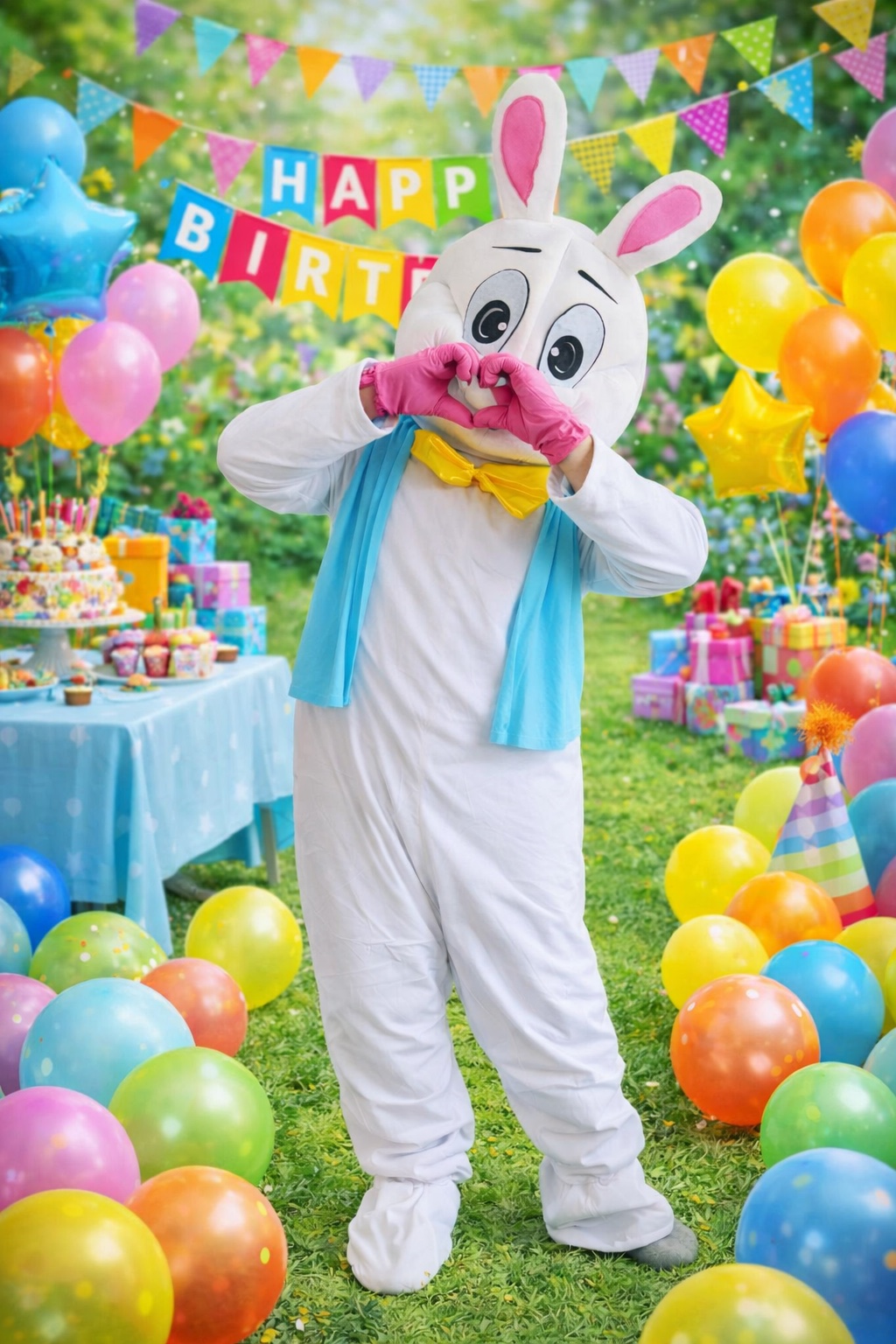 Lapin blanc, mascotte proposée par MascottesEven68